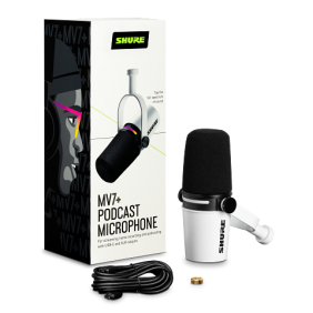 Shure MV7+ weiss